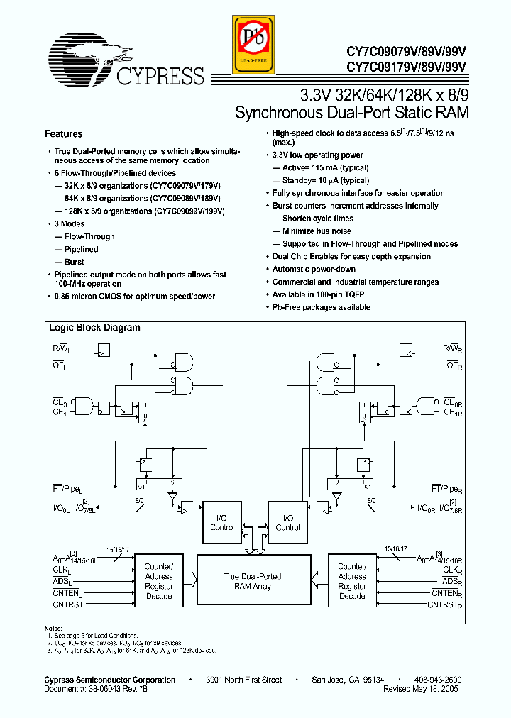 CY7C09079V_4165470.PDF Datasheet