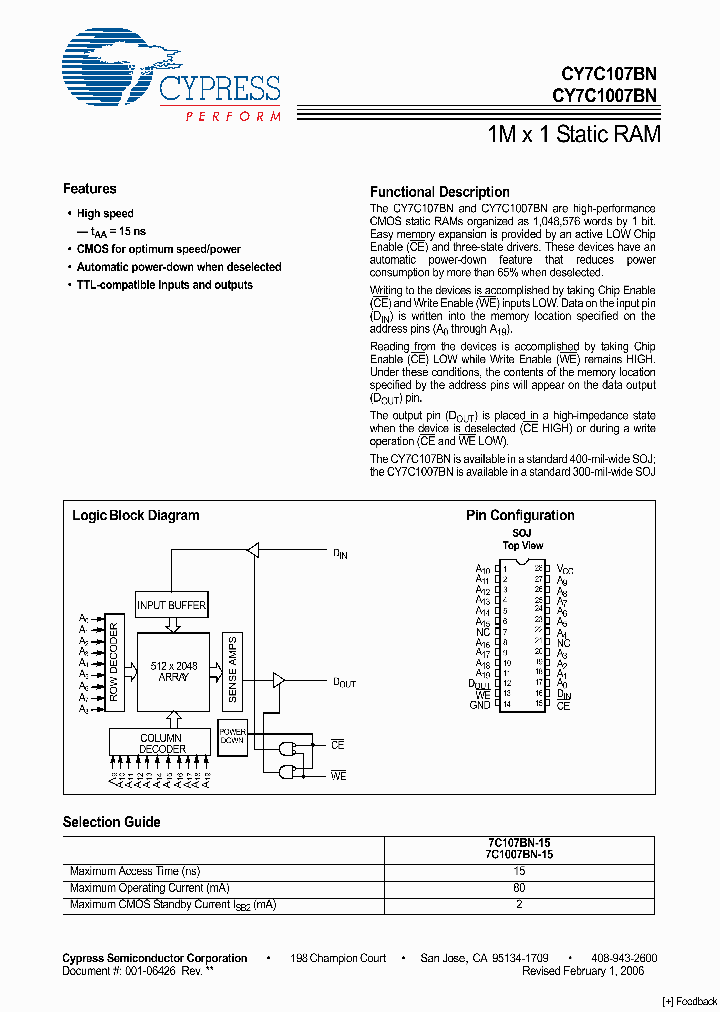 CY7C1007BN-15VC_4249877.PDF Datasheet