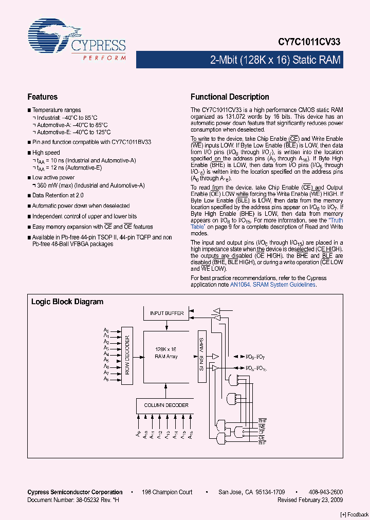 CY7C1011CV3309_4822421.PDF Datasheet