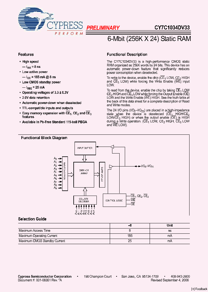 CY7C1034DV33_4793707.PDF Datasheet