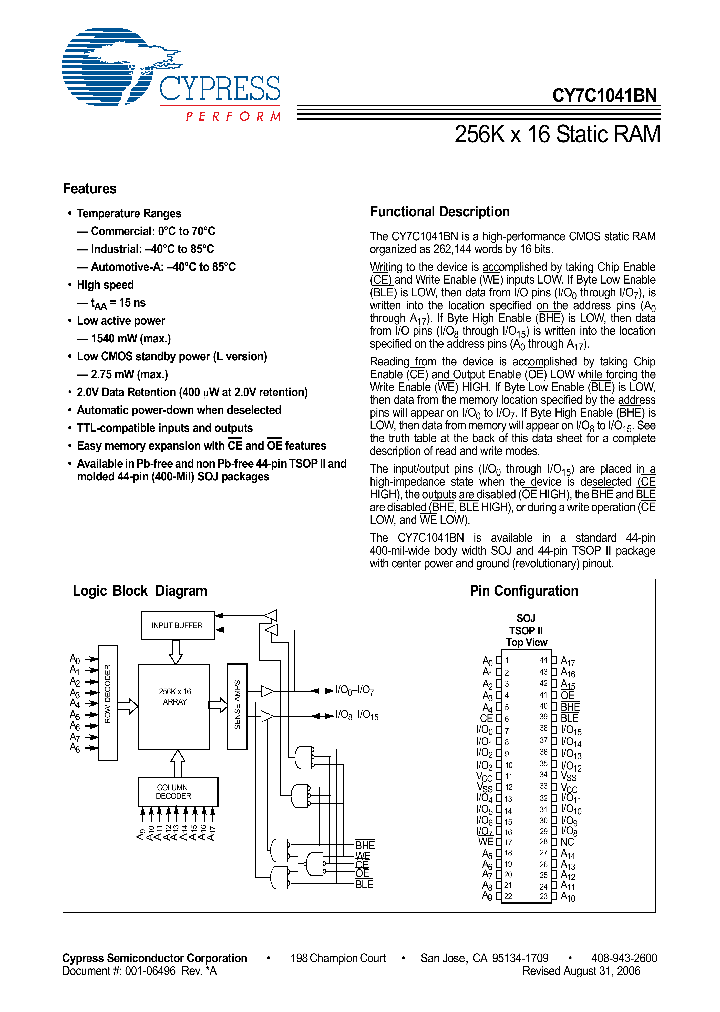 CY7C1041BN09_4599691.PDF Datasheet