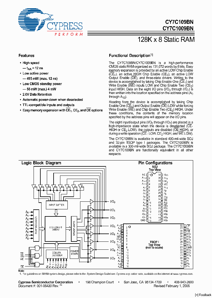 CY7C109BN-15ZC_4822506.PDF Datasheet