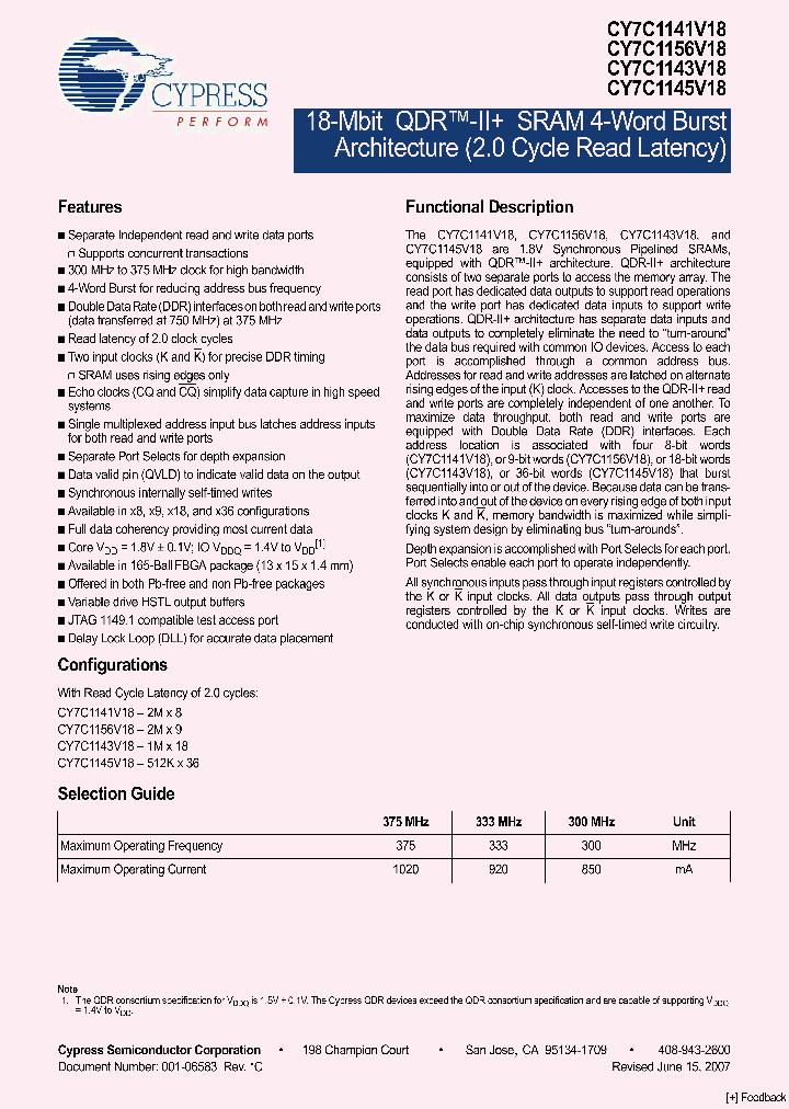 CY7C1145V18-300BZXC_4866985.PDF Datasheet