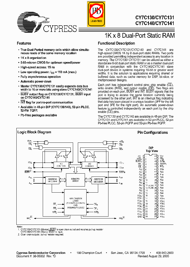 CY7C13005_4897619.PDF Datasheet