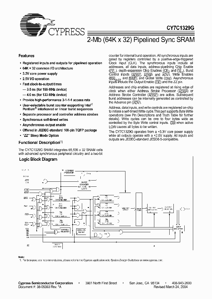 CY7C1329G-133AC_4169950.PDF Datasheet