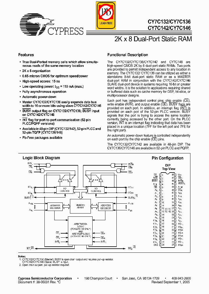 CY7C136-25JXC_4178529.PDF Datasheet