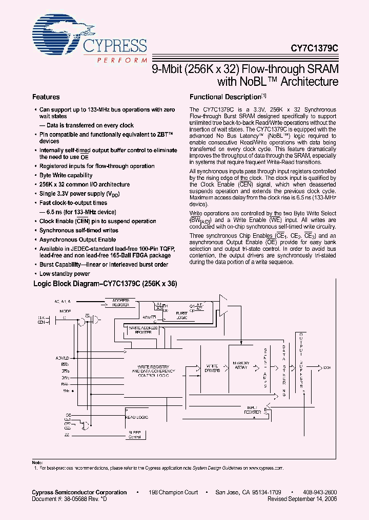 CY7C1379C_4896512.PDF Datasheet
