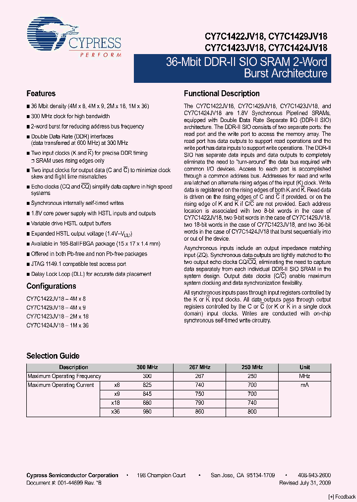 CY7C1429JV18-250BZC_4487475.PDF Datasheet