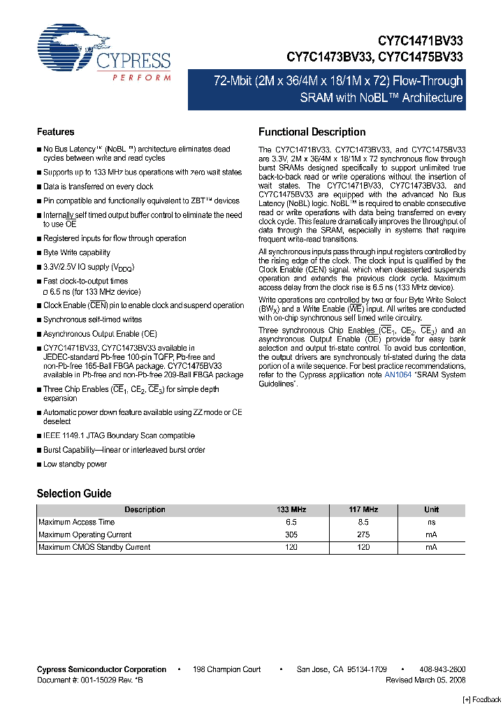 CY7C1471BV33-117BZC_4487471.PDF Datasheet