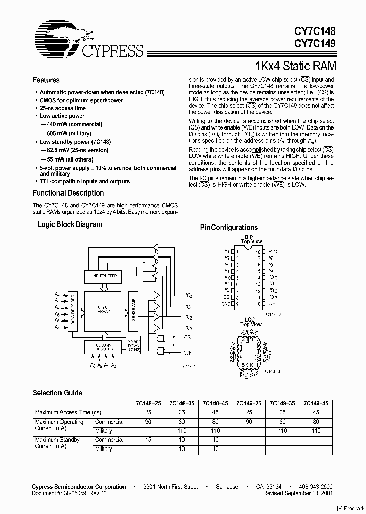 CY7C148_4828704.PDF Datasheet