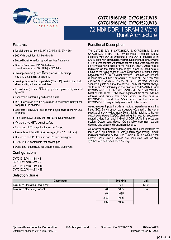 CY7C1520JV18_4487440.PDF Datasheet