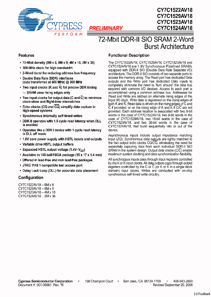 CY7C1524AV18_4679079.PDF Datasheet