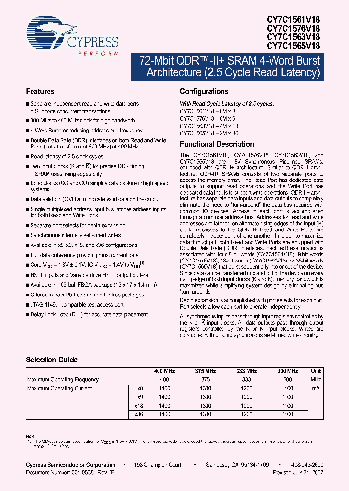 CY7C1561V18-333BZC_4686750.PDF Datasheet