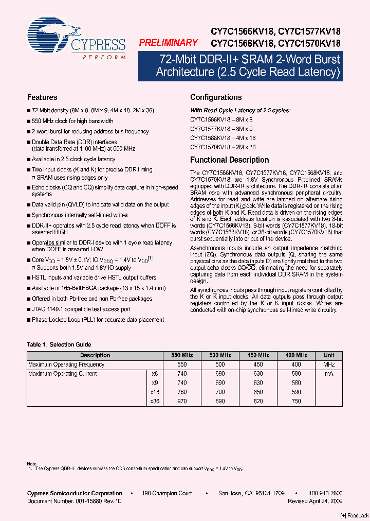 CY7C1577KV18-550BZC_4487409.PDF Datasheet