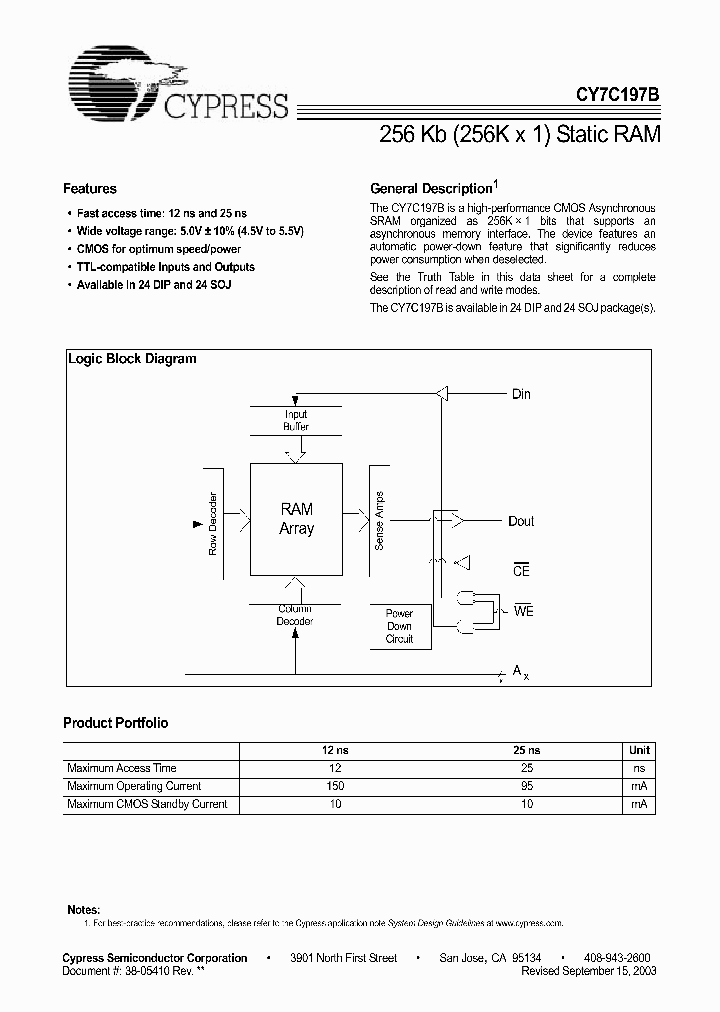 CY7C197B-25PC_4776308.PDF Datasheet