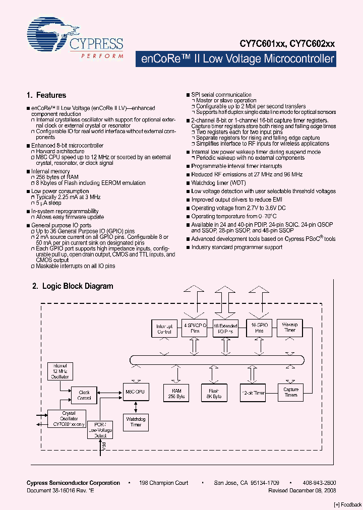 CY7C601XX09_4546118.PDF Datasheet