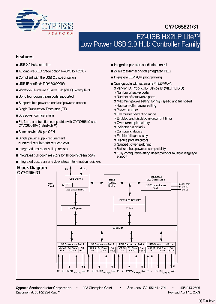 CY7C65631-56LTXC_4519787.PDF Datasheet