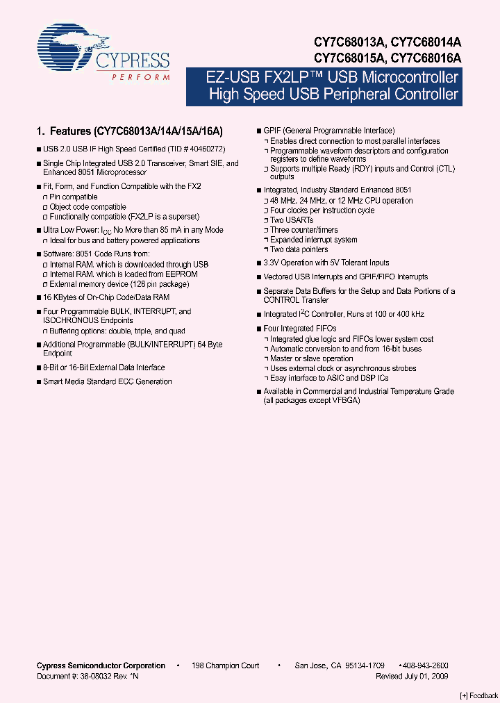 CY7C68016A-56LTXC_4487399.PDF Datasheet