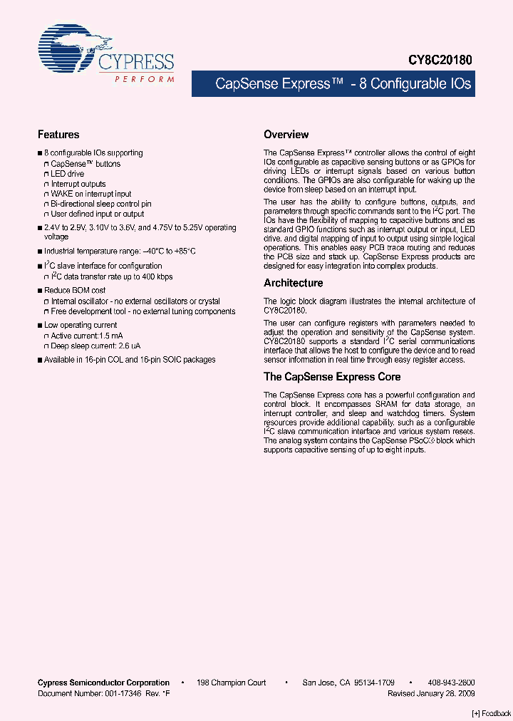 CY8C2018009_4908648.PDF Datasheet