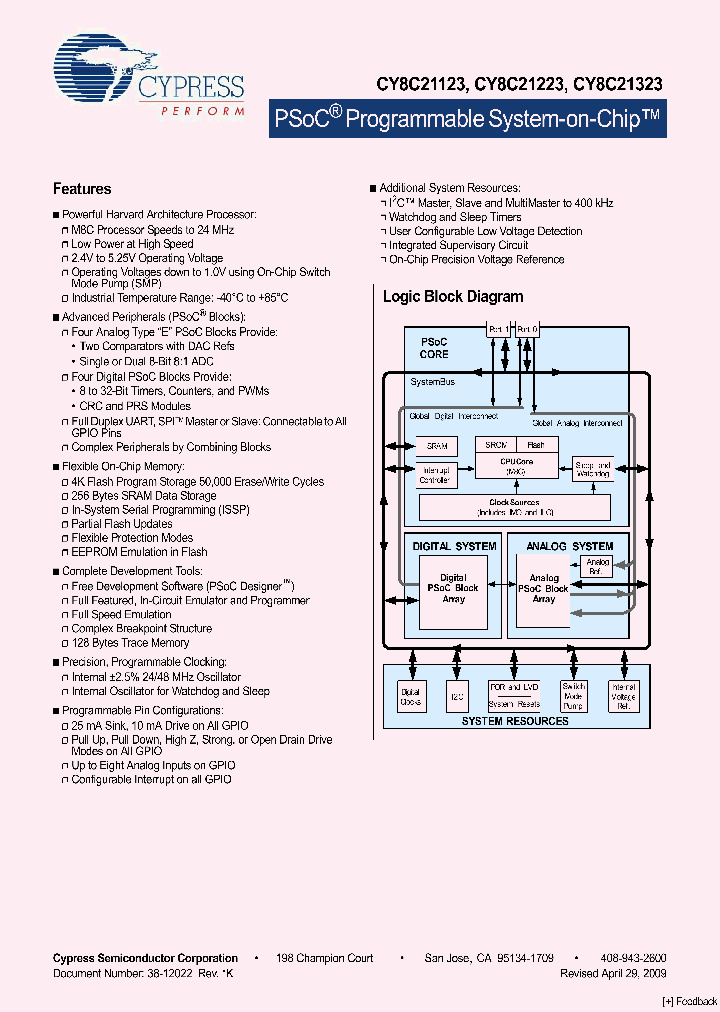 CY8C2112309_4537473.PDF Datasheet