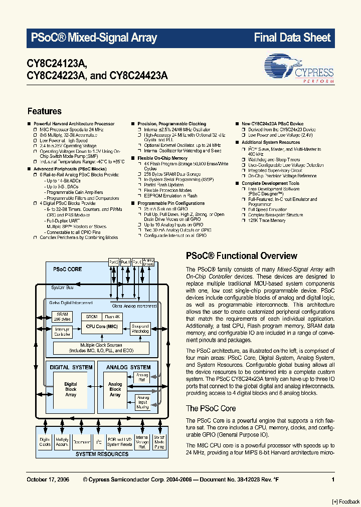 CY8C24123A06_4532419.PDF Datasheet