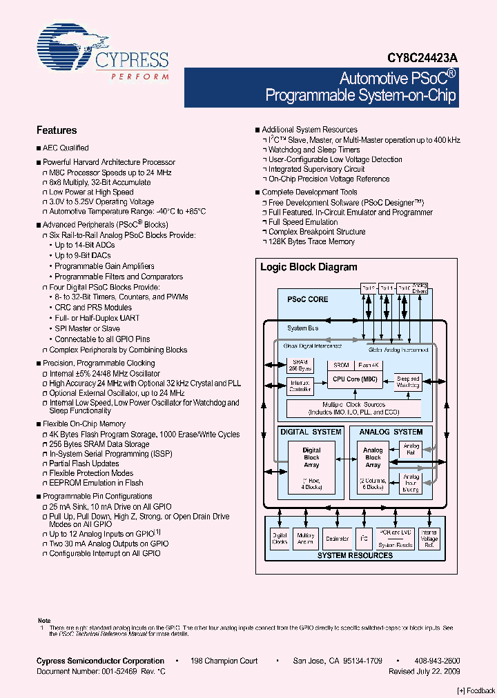 CY8C24423A09_4532423.PDF Datasheet