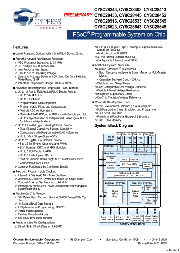 CY8C28433_4401912.PDF Datasheet