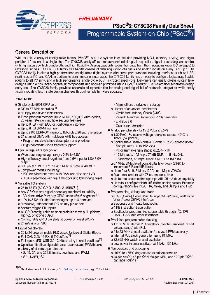 CY8C3865LTI-014_4525449.PDF Datasheet