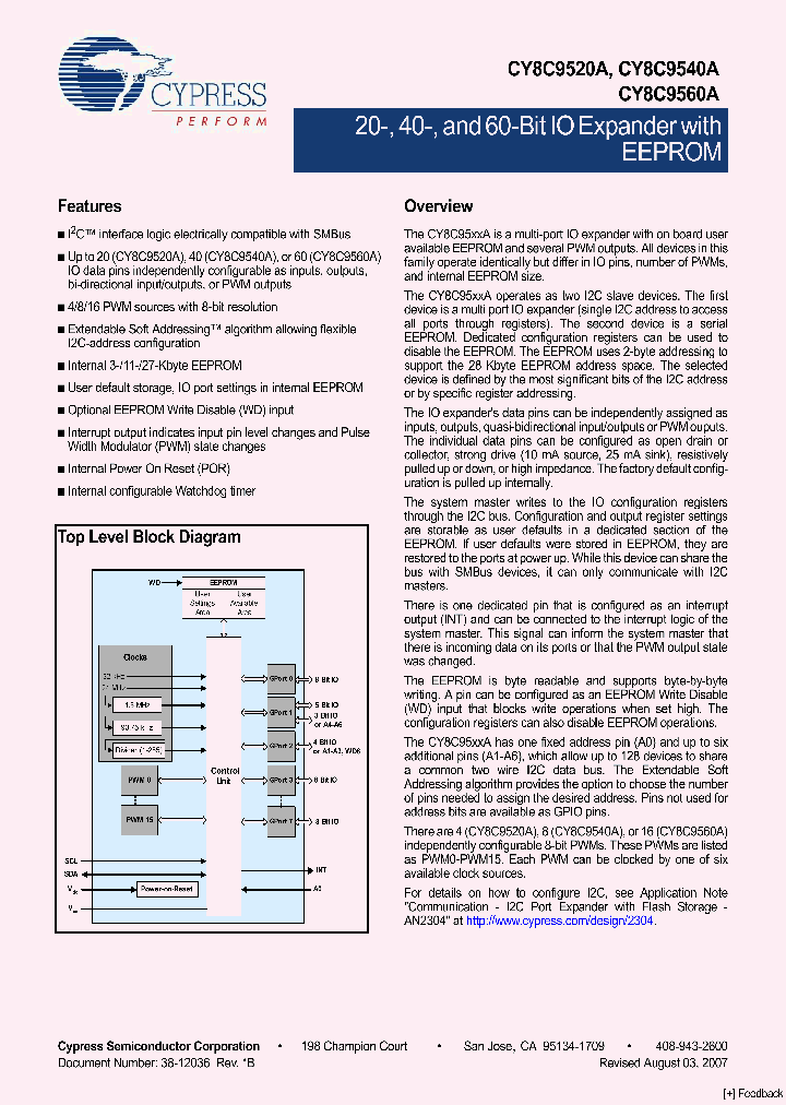 CY8C9520A_4194461.PDF Datasheet