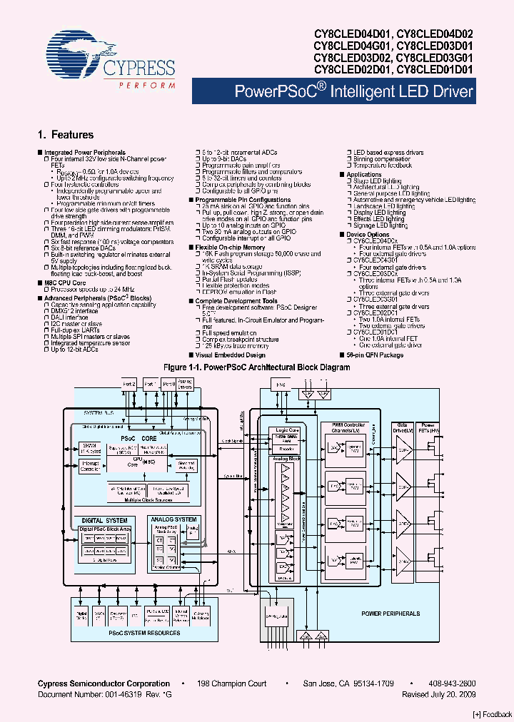 CY8CLED04D01-56LTXI_4459357.PDF Datasheet