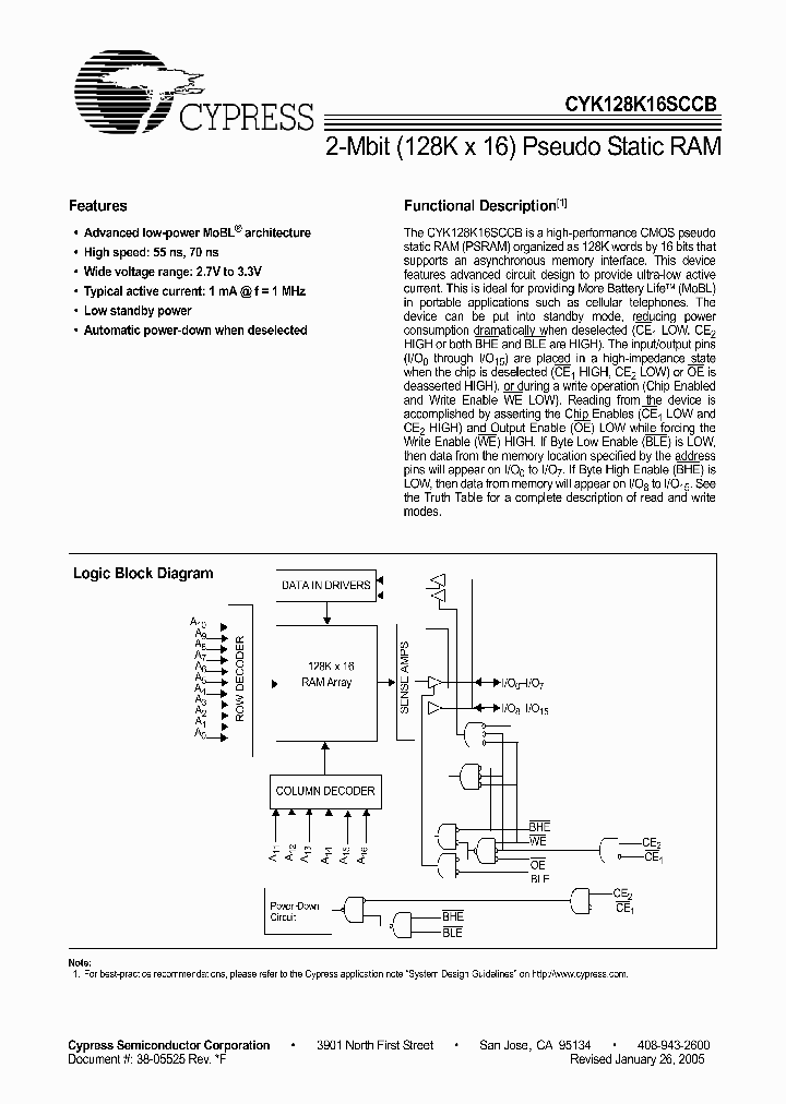 CYK128K16SCBU-70BVXI_4622347.PDF Datasheet