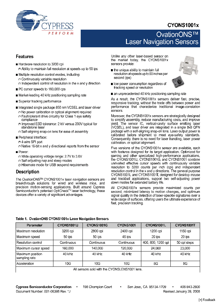 CYONS1001X09_4543523.PDF Datasheet