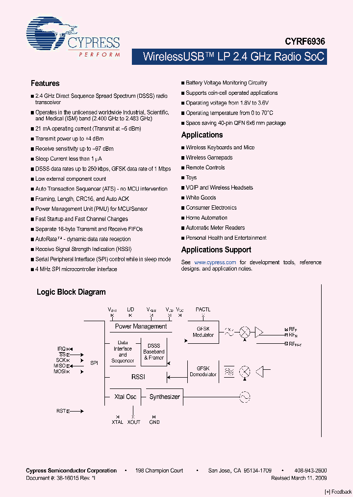 CYRF6936-40LTXC_4565000.PDF Datasheet