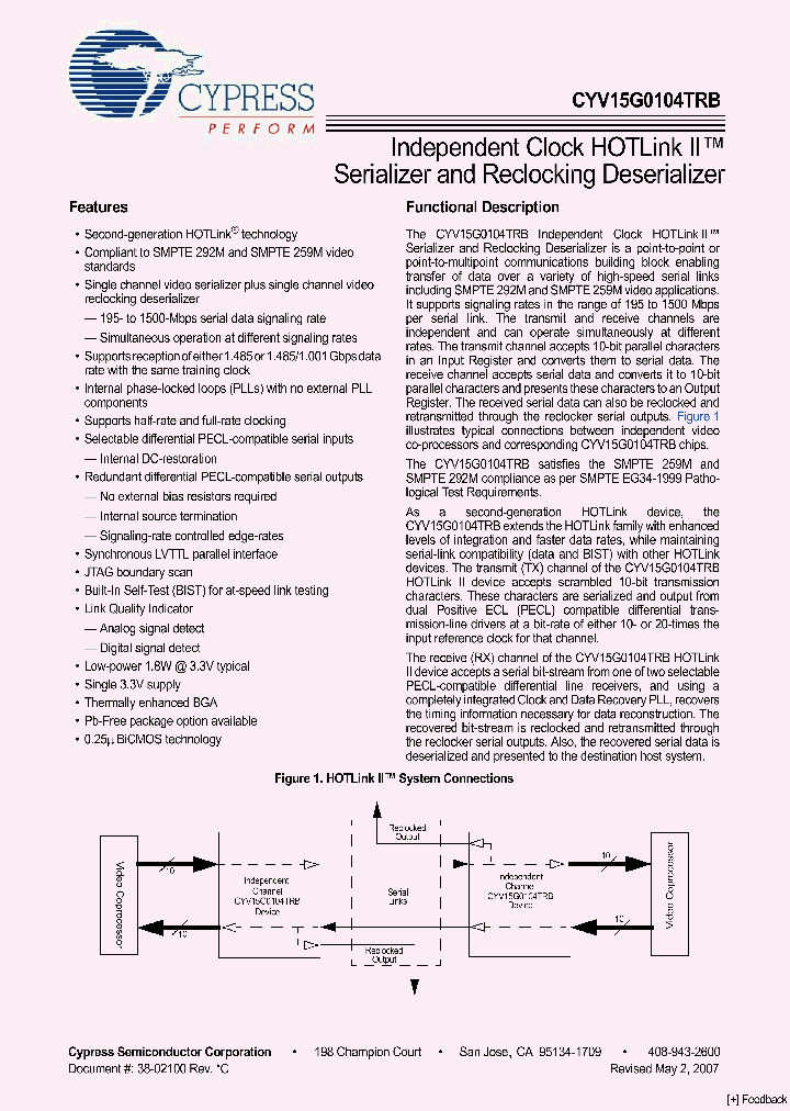 CYV15G0104TRB_4853384.PDF Datasheet
