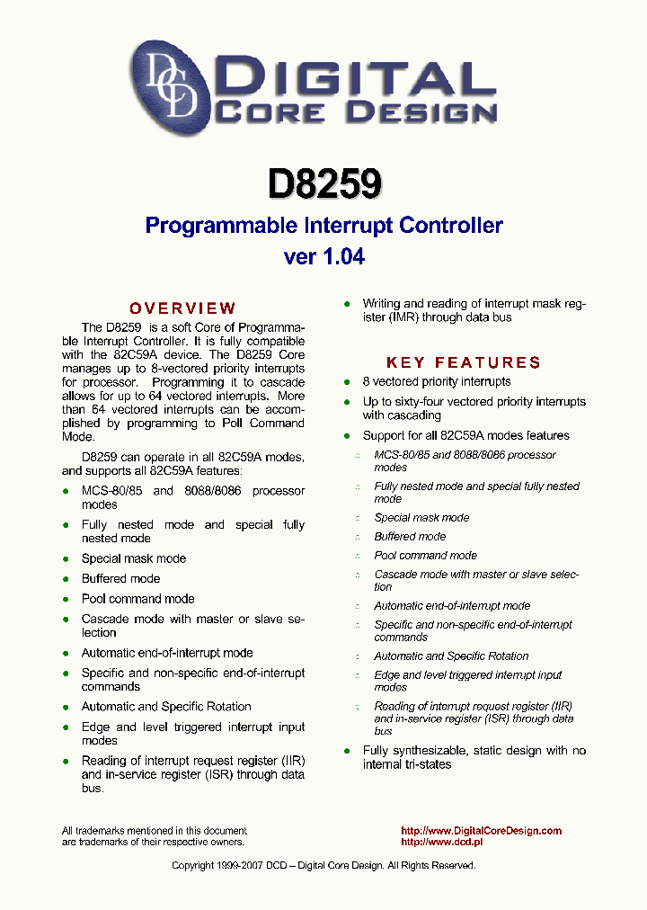 D8259_4329331.PDF Datasheet