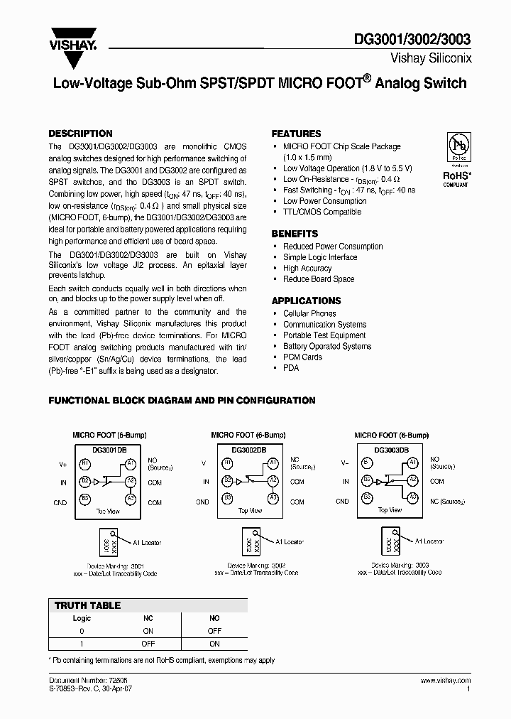 DG3001DB-T1-E1_4581070.PDF Datasheet
