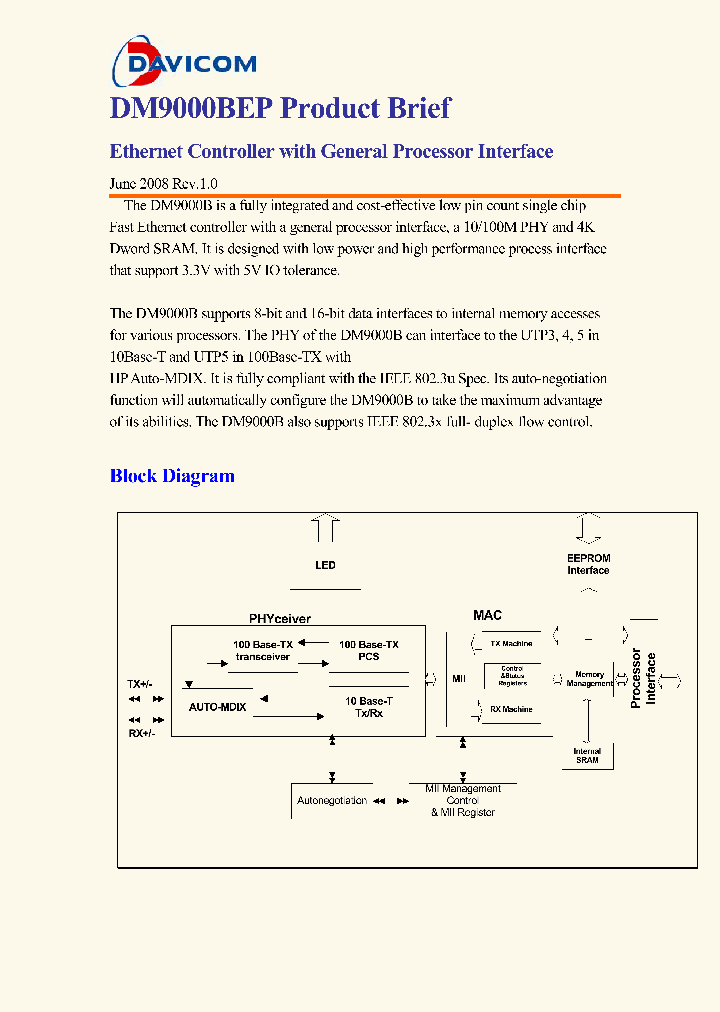 DM9000BE_4522101.PDF Datasheet