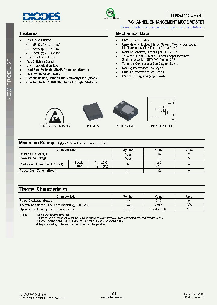 DMG3415UFY4_4671772.PDF Datasheet