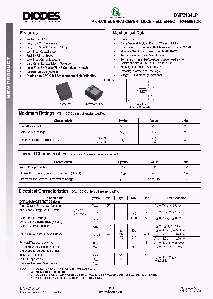 DMP2104LP_4190671.PDF Datasheet