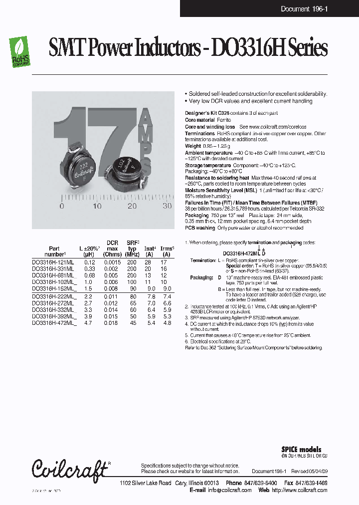 DO3316H-681ML_4574746.PDF Datasheet