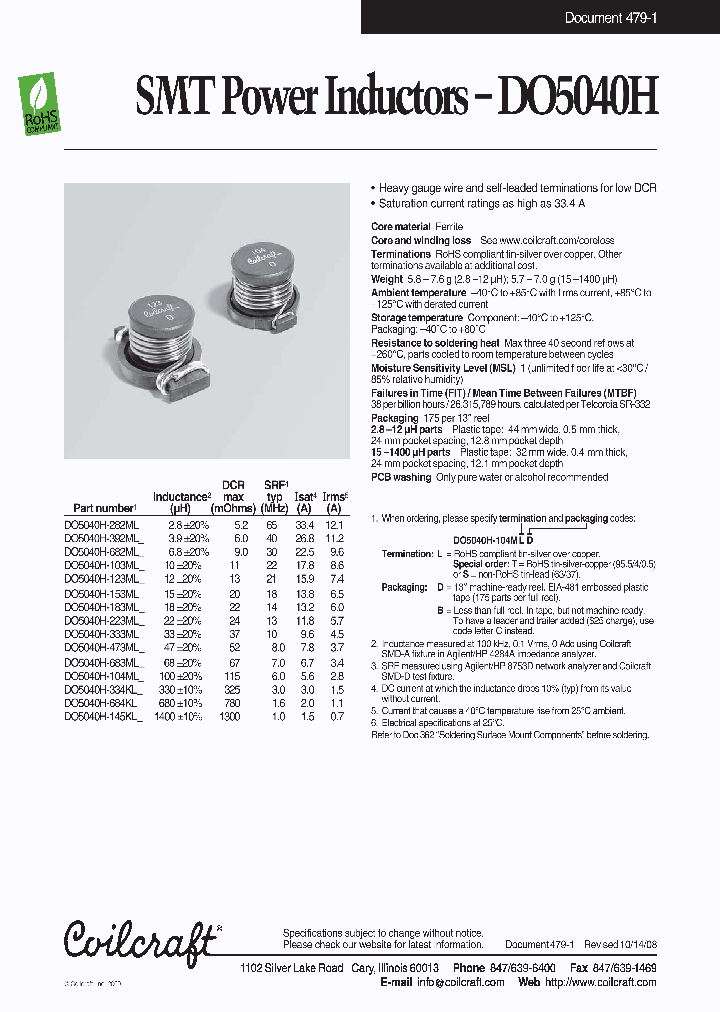 DO5040H-682ML_4574756.PDF Datasheet