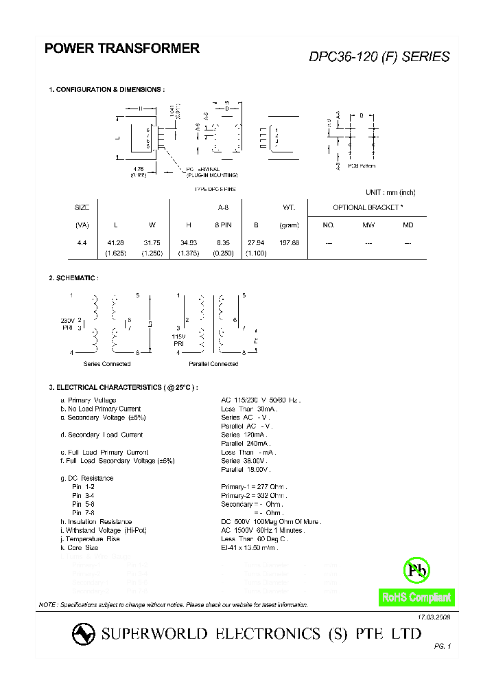 DPC36-120_4426575.PDF Datasheet