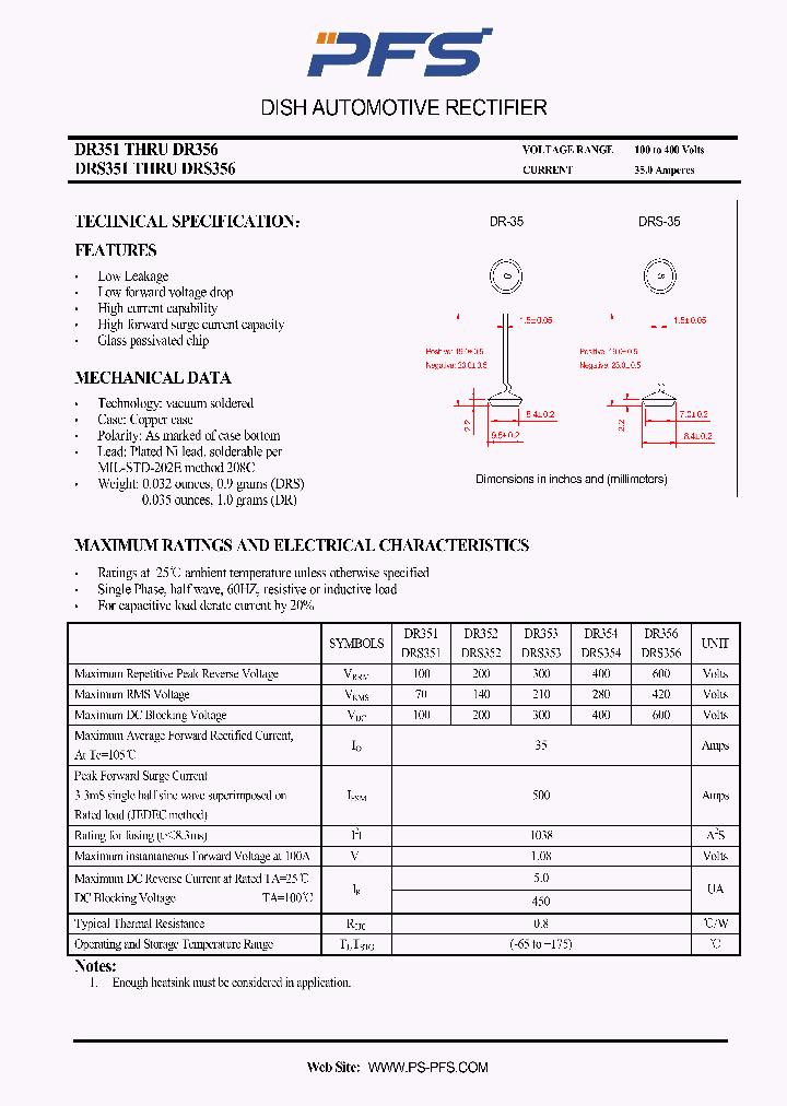 DR351DRS351_4850948.PDF Datasheet