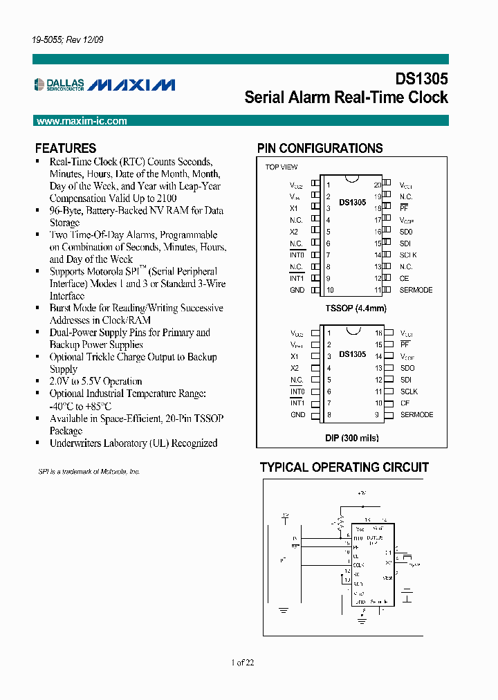 DS1305EN_4780133.PDF Datasheet