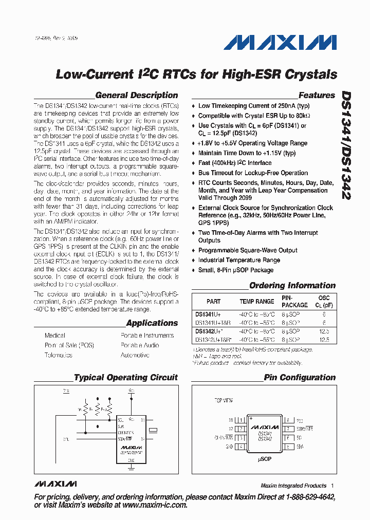 DS1341U_4727637.PDF Datasheet