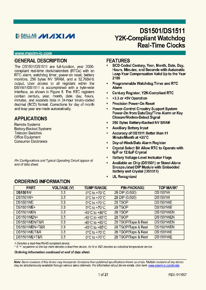 DS1501WENTR_4540856.PDF Datasheet