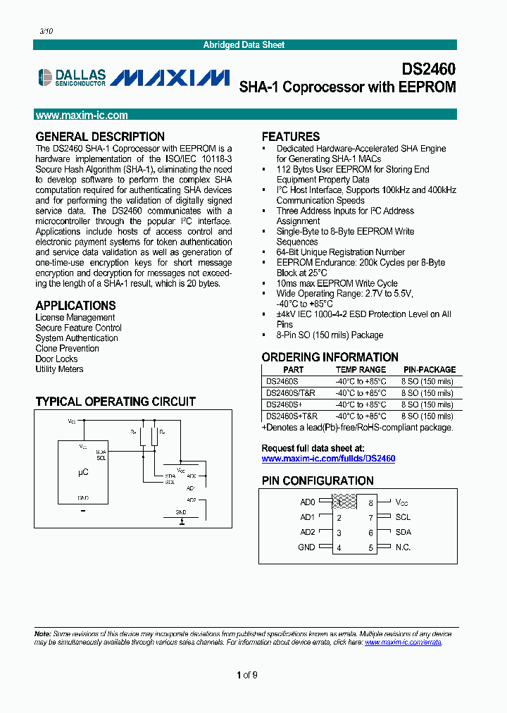 DS2460S_4544383.PDF Datasheet