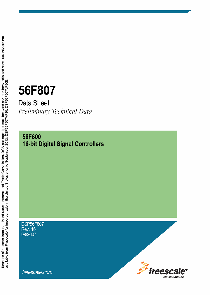 DSP56F807VF80_4709085.PDF Datasheet