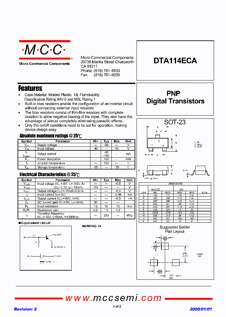DTA114ECA_4731401.PDF Datasheet