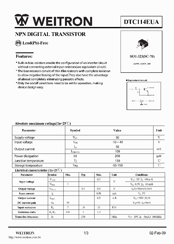 DTC114EUA_4551828.PDF Datasheet